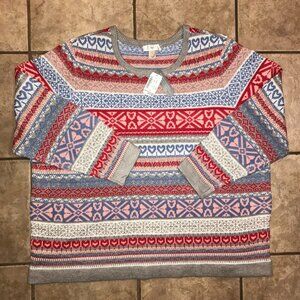 Women's cj banks Christopher & Banks Fair Isle sweater